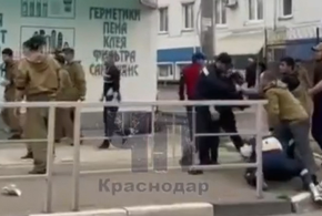 В Туапсе массовая драка попала на видео