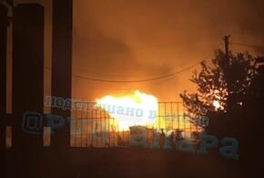 Крупный пожар случился в Анапе этой ночью