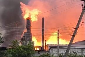 Сильный пожар случился в Апшеронске