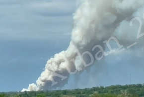В поселке на Кубани за домами горит поле, жители готовятся к эвакуации 
