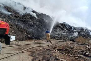 Горящий четвертые сутки мусорный полигон под Новороссийском хотят закрыть