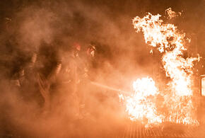 Два дома и баня загорелись под Краснодаром