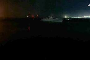 Кадры уничтожения безэкипажных катеров ВСУ в районе Новороссийска опубликовало Минобороны