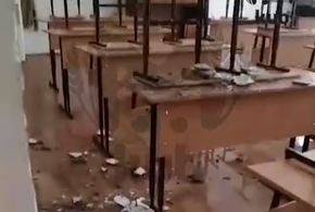 Потолки падают прямо на голову учащимся: на Кубани в станице Ленинградской разваливается школа