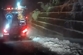 В Апшеронске на Кубани выпал первый снег