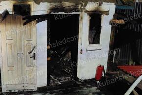 Житель Кубани погиб при пожаре в хозпостройке