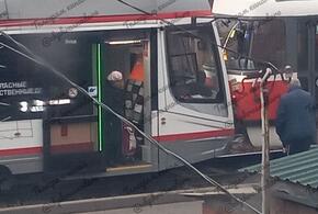 Два трамвая столкнулись в центре Краснодара