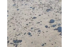 Появились фото и видео с места разлива мазута на побережье Черного моря 