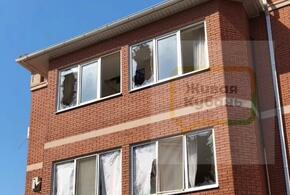 Стены домов в Яблоновском треснули после прилёта БПЛА, новые кадры с места происшествия 