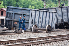 Железнодорожные вагоны сошли в рельсов в Краснодарском крае