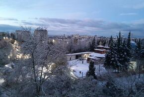  Пешком везде быстрее: в Сочи из-за снегопада начались перебои в работе общественного транспорта