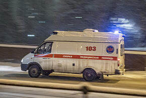 Скорая помощь с пациентом, находящимся без сознания, не смогла проехать по заснеженной дороге в хуторе Мигуты на Кубани