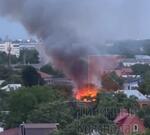 Сильный пожар случился в Краснодаре